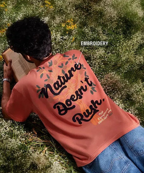 Bloom Slow Down Oversized T-Shirts