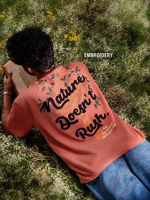 Bloom Slow Down Oversized T-Shirts