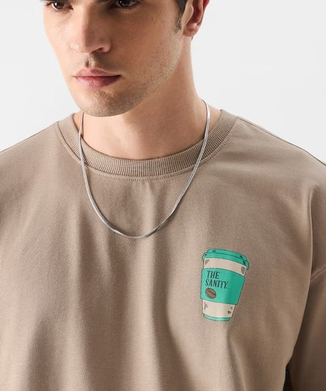 Sanity In A Cup Oversized T-Shirts