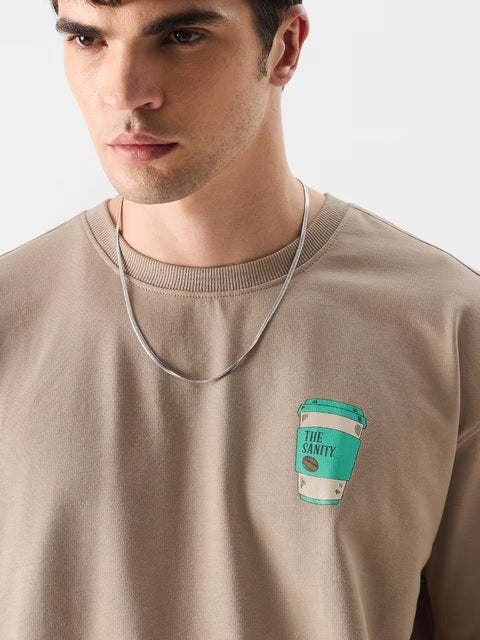 Sanity In A Cup Oversized T-Shirts