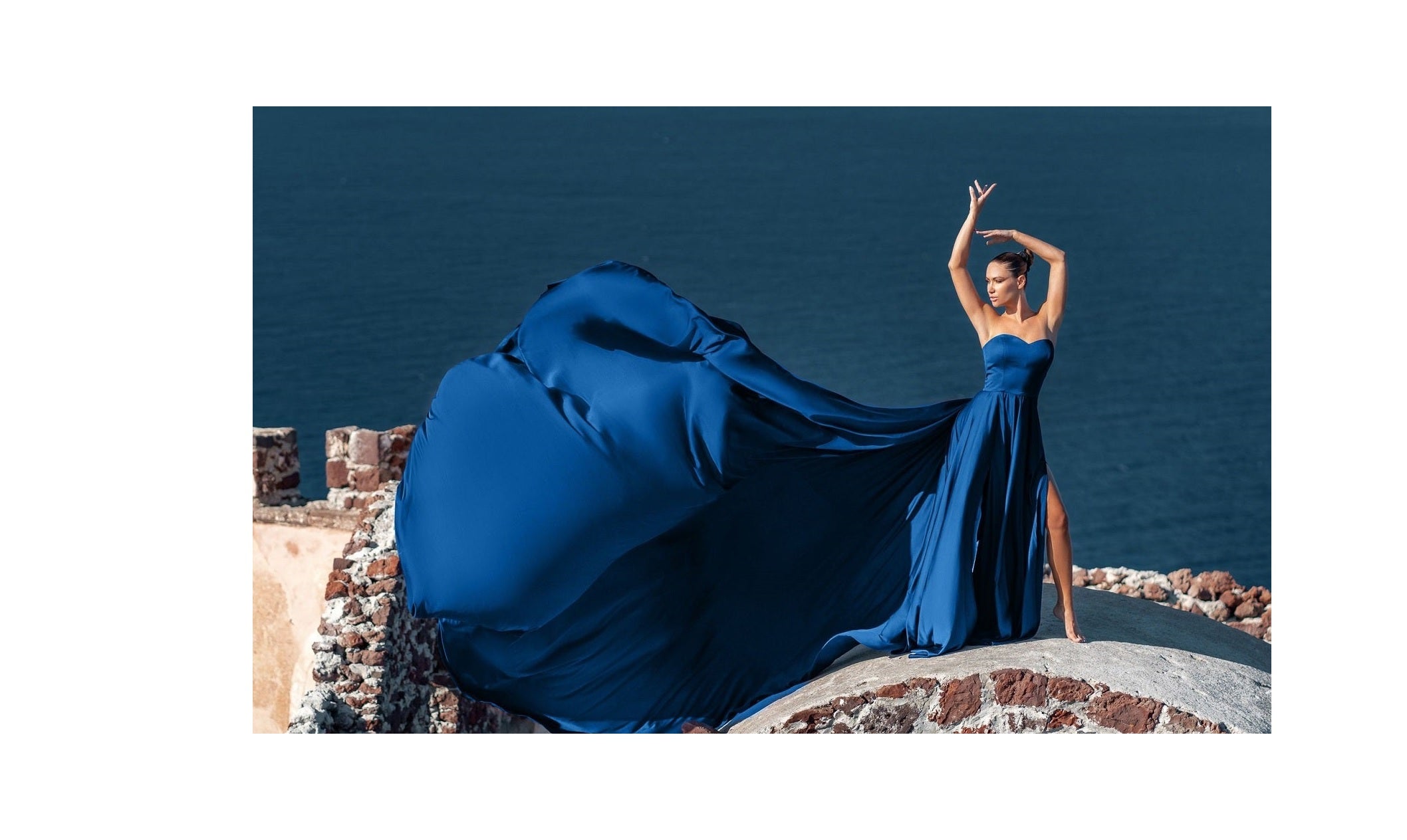 Long Flying Dress for Photoshoot, Long Train Dress