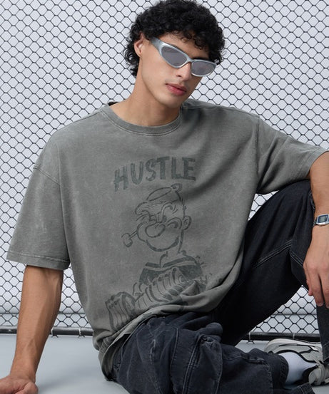 Popeye Hustle Oversized T-Shirts