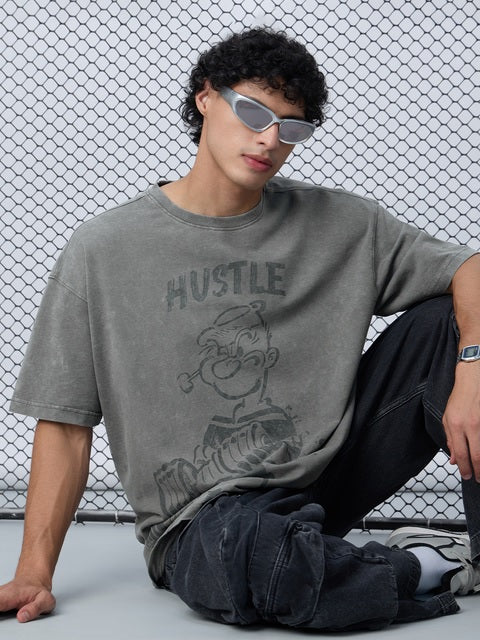 Popeye Hustle Oversized T-Shirts