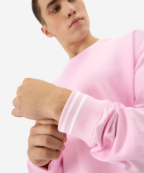 Solids Pastel Pink Oversized Full Sleeve T-Shirts
