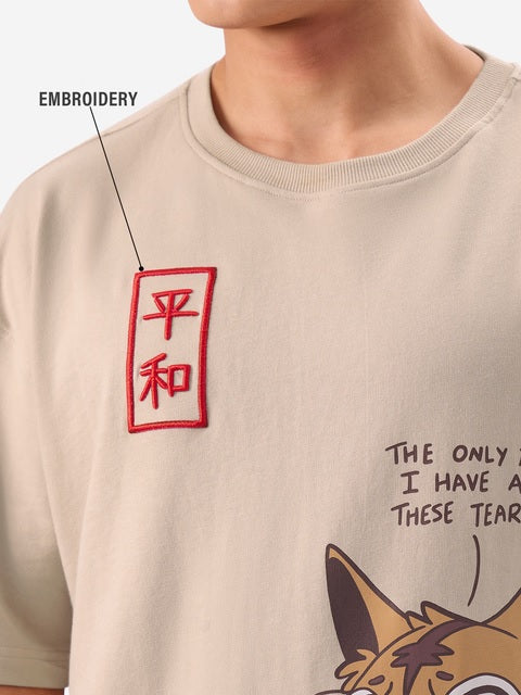 Drippy Cat Oversized T-Shirts