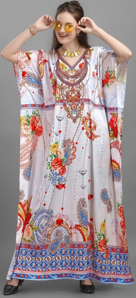 Kaftan Dresses for Women Free Size Bathing Suit Cover up Caftan Maxi Beach Dress