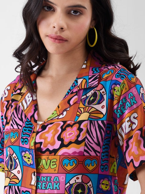 Mushroom Vibes Women Holiday Shirts