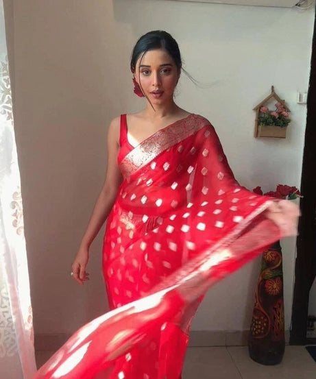 Soft Lilan Slab Attractive Charmfull Saree, Traditional Sari With Blouse