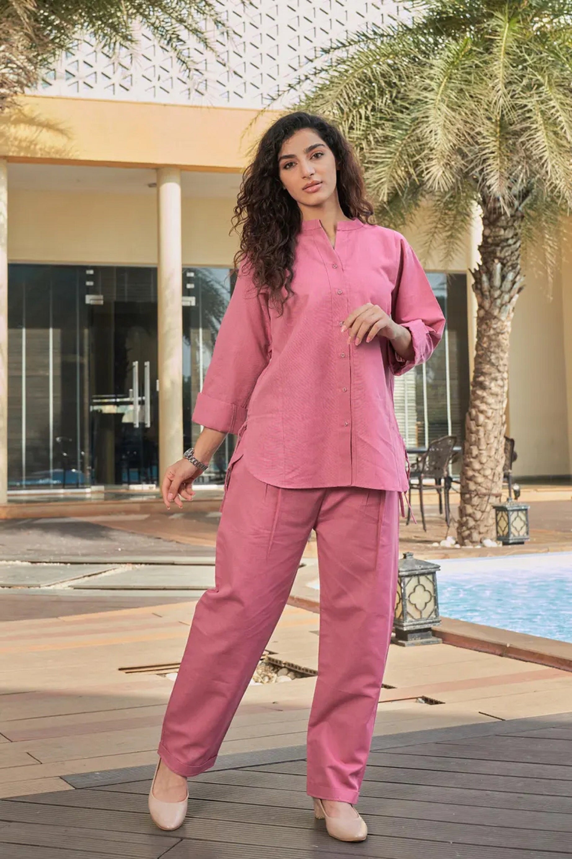 Linen Women Co-ord Set