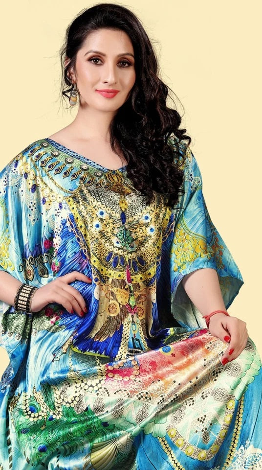 Kaftan dress for women Beach cover-up Caftan, Free size long maxi dress