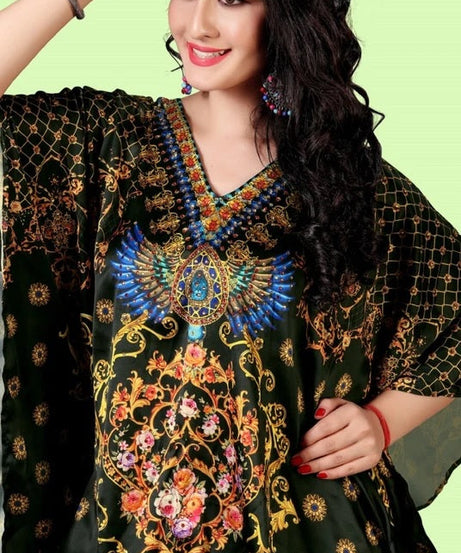 Free Size Kaftan Dresses for Women Long Beach Cover Up V Neck Summer long Caftan