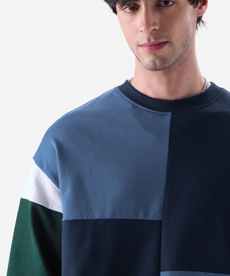 Blue Oversized Full Sleeve T-Shirts