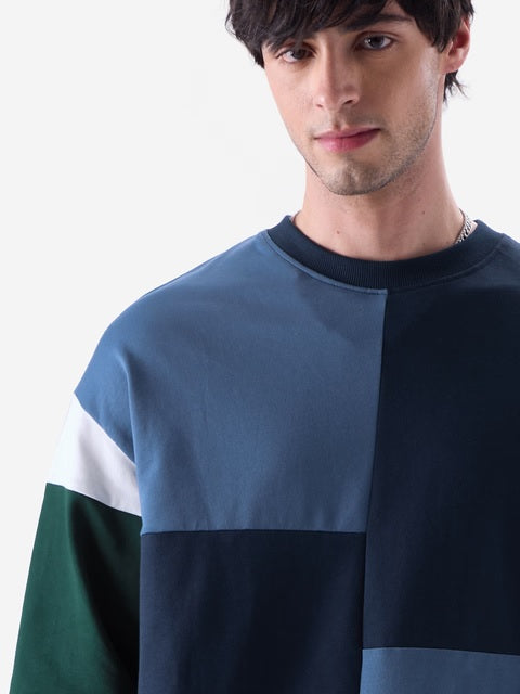 Blue Oversized Full Sleeve T-Shirts