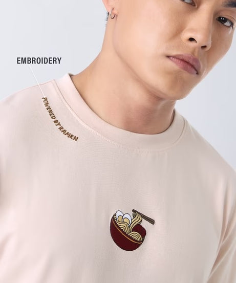 Powered By Ramen Men Relaxed Fit T-Shirts
