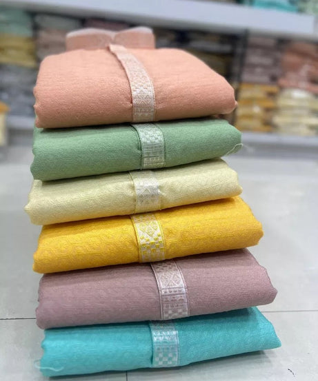 Heavy Jacquard Silk Beautiful Function Full Stitched Kurta Pajama For Men's