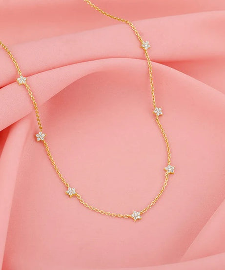 Golden Star Constellation Necklace