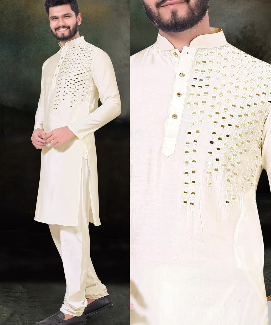 Viscose with kurta pajama set For Men's