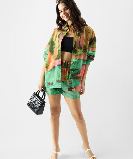 Mickey Mouse Alien Abduction Women Boyfriend Shirts