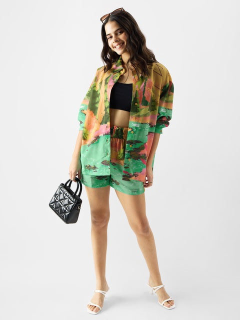 Mickey Mouse Alien Abduction Women Boyfriend Shirts