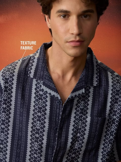 Eclectic Men Textured Shirts