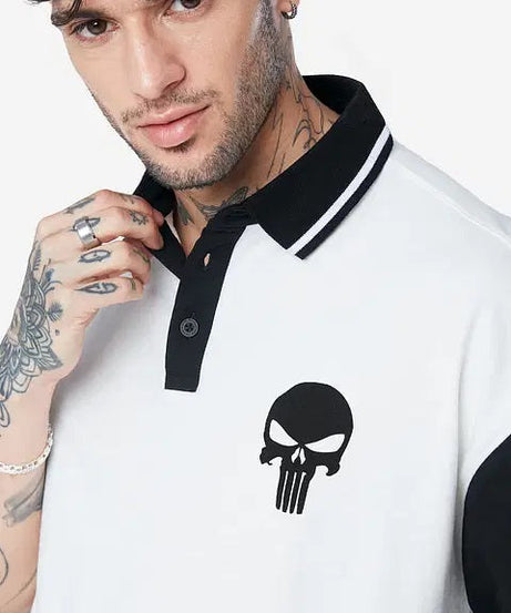 Punisher Logo Oversized Polos
