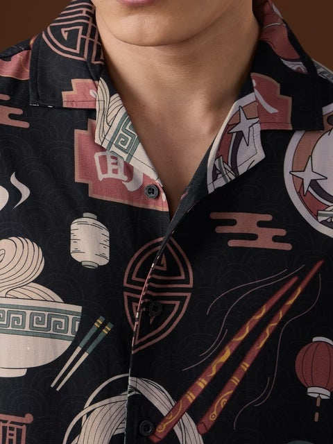 Kung Fu Panda Ramen Oversized Shirts