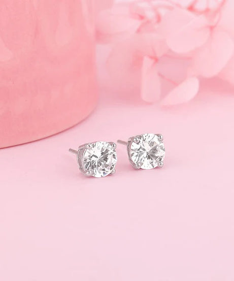 Silver Zircon Earrings