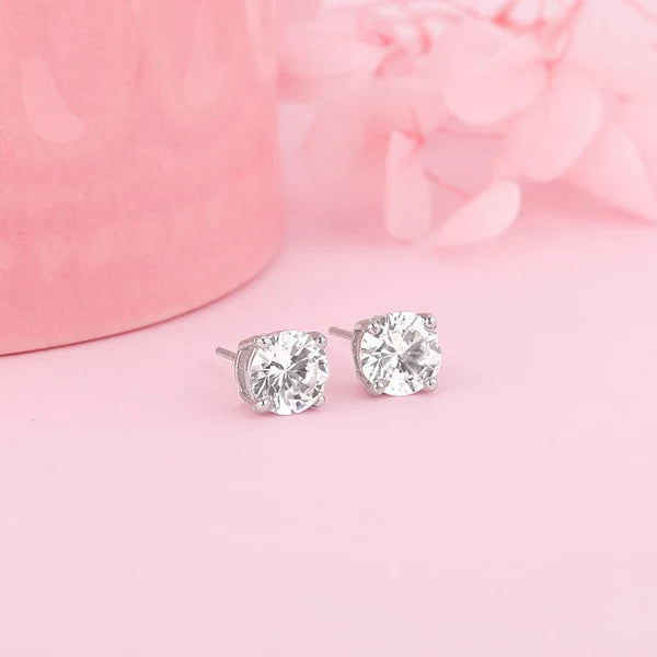Silver Zircon Earrings