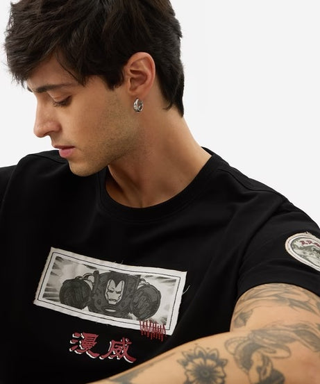 Marvel Comic Cards Oversized T-Shirts