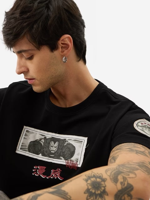 Marvel Comic Cards Oversized T-Shirts