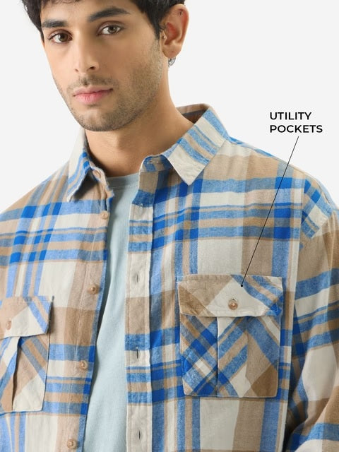 Plaid Corsair Men Utility Shirts