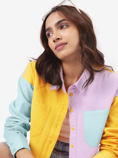 Candy Pop Women Cropped Shirts