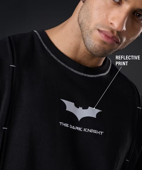 Batman Logo (Reflective) Oversized T-Shirts