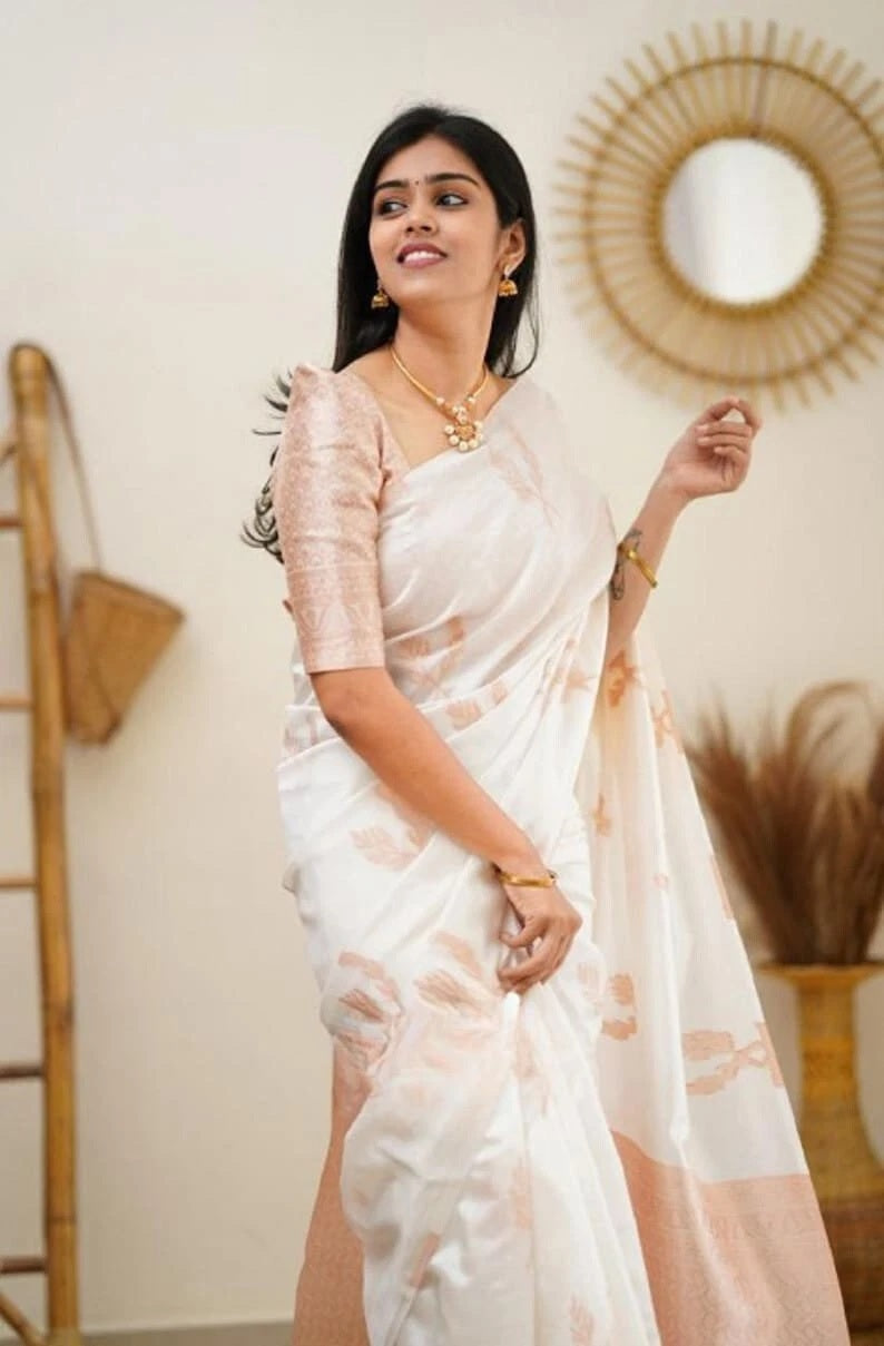 Banarasi Soft Silk Bollywood Traditional Wear Indian Saree With Blouse