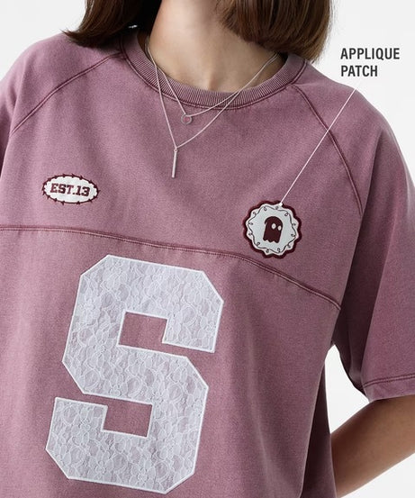 Pink Grunge Women Oversized T-Shirts