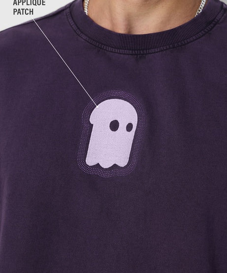 Mr. Souls Purple Oversized T-Shirts