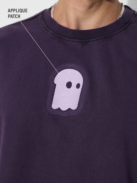 Mr. Souls Purple Oversized T-Shirts