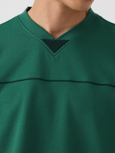Varsity  Emerald Green Oversized T-Shirts