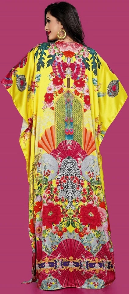 Women Kaftan Plus Size Summer Caftan Cover Ups Maxi House Dress