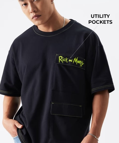 Rick & Morty Escape From Reality Oversized T-Shirts