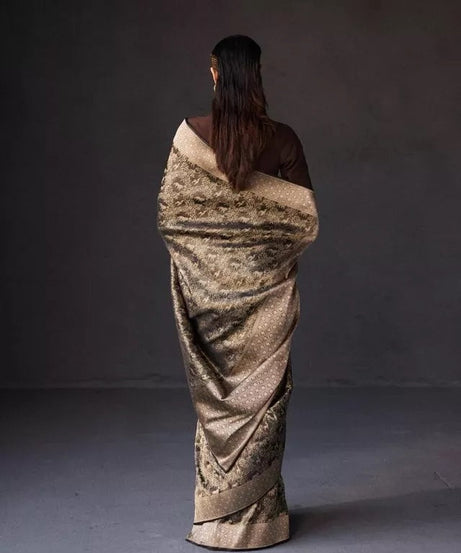 Banarsi Soft Silk Saree With Blouse