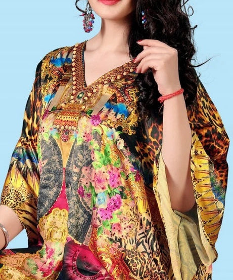 Free Size Kaftan for Women Smooth Summer Caftan Swimwear Cover Ups Maxi dress