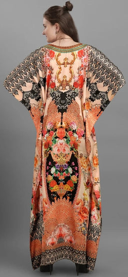 Kaftan Dress For Women Half Sleeve Long Bathing Suit Cover Up Maxi Beach Dress