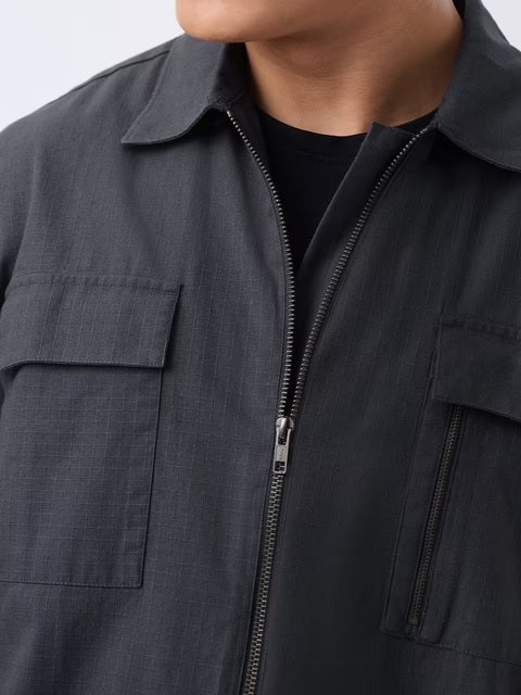 Zipper Thundercloud Oversized Shirts