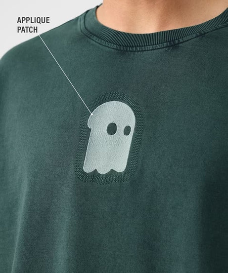 Mr. Souls Green Oversized T-Shirts