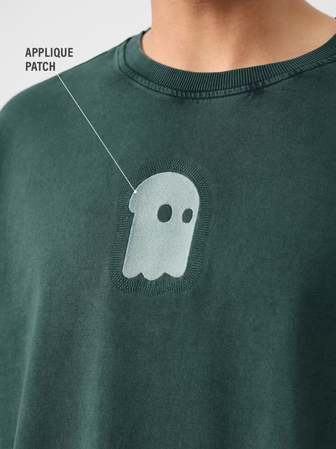 Mr. Souls Green Oversized T-Shirts