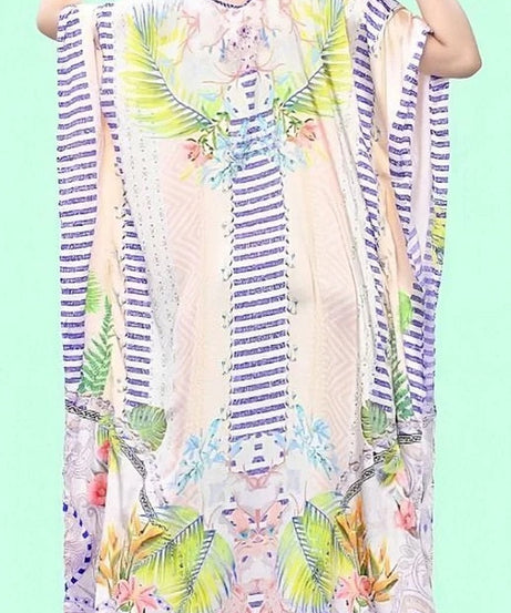 Kaftan Dress for women V-Neck Caftan Cover Ups Maxi Dresse for Ladies