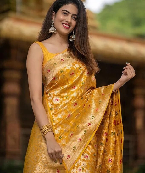 Banarasi Soft Silk Bollywood Function Wear Saree With Blouse 11-VD