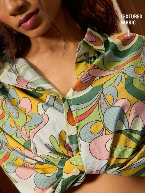 TSS Originals Modern Paisley Women Boyfriend Shirts