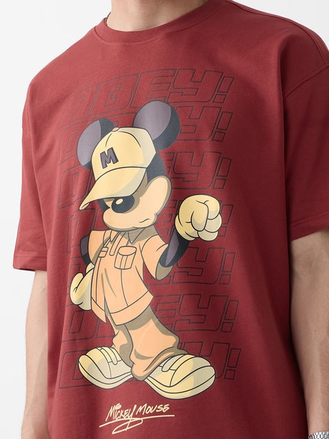 Mickey Mouse Obey Oversized T-Shirts